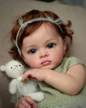 60CM Uuestisündinud Nukk Tutti Väikelapse Tüdruk Genesis Värvi Kõrge Kvaliteediga 3D nahka mitu Kihti Maali Nähtav Veresoonte