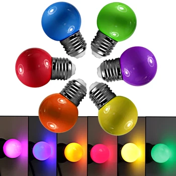 Bombillas G45 Mini Värviline RGB Led Pirn E27 B22 110v 220v 12v 24v Väljas Kaunistada Lamp Jõulud Puhkuse Valgustus IP65 12 24 V