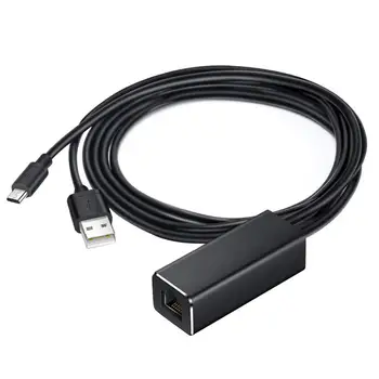 2 in 1 Micro-USB-Võrgu Ethernet Adapter Kaabel Chromecast Tulekahju TV Pulk