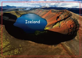Reisi Külmkapi Magnetid 78*54mm,caldera, Island Tourist Jäik Magnetid 20592