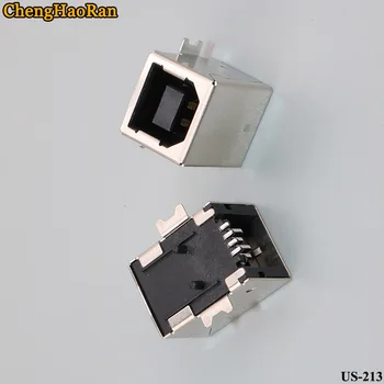 ChengHaoRan 2tk USB pesa B emane pesa 180 kraadine full patch Black plastic vask bf-pesa USB-liides B-Tüüpi port