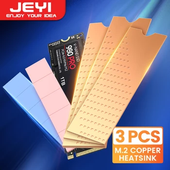 JEYI Vask M. 2 HeatSink, 3tk 2280 SSD Vasest Cooler Solid State Disk Radiaator koos Termilise Silikoon Padi Sülearvuti Lauaarvuti