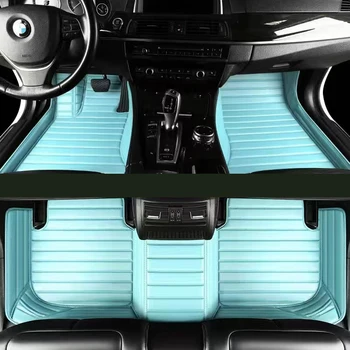 Auto põrandamatid Komplekt VW Golf 7 2014-2020 Naiste Roosa Grils Armas Veekindel Tarvikud Automovil Auto Salongi Vaibad