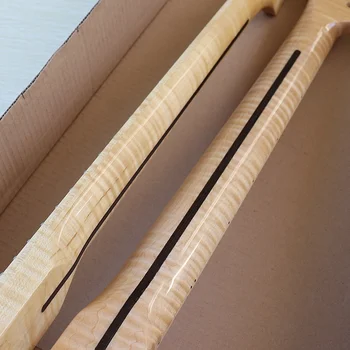 Kõrgläikega Elektri Kitarri Kaela TL Kaela Kanada Leek Maple Wood 22 Frets 5.6 cm Laius Loomulik Värv Tele Kaela