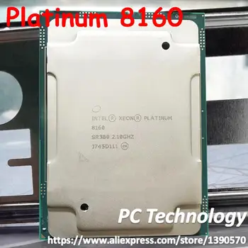 Algne Intel Xeon Platinum 8160 CPU QS Platinum8160 Protsessor 33M Cache 2.10 GHz, 24-südamikud 150W LGA3647 CPU tasuta shipping