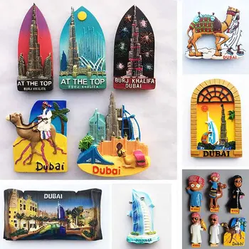 Dubai Turistidele Suveniire Külmkapimagneteid Khalifa Torni Saudi Araabia Külmik Mälestus Magnet Kleebised Kodu Kaunistamiseks