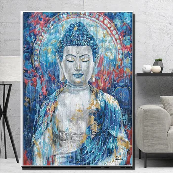 Diamond Mosaiik Täis Komplekt Mandala Buddha Inspireeritud Maali Zen Meditatsioon Kodu Kaunistamiseks Diy Diamond Maali Budistliku Wall Art