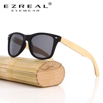EZREAL 2017 Vintage Bambusest Päikeseprillid Naistele, Meestele Polariseeritud puidust Päikeseprillid Peegel UV400 Puit Prillid oculos de sol feminino