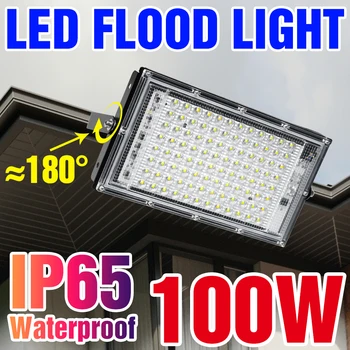LED Tõmbamisega 50W Lampara 100W Suure Võimsusega Lamp, 220V Üleujutuste Valguses Led IP65 Veekindel Laterna välisvalgustuse Seina Lamp