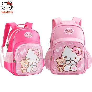 2021 Uus Mood Lapsed Kooli Kott Hello Kitty Bacpack Laps Lasteaeda Kevad Sügis Kass Mustriga Seljakott Õpilane Tüdruk Kingitus