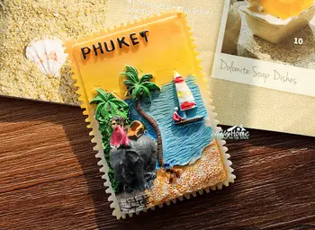 Puhkus Tais PHUKET Island Tourist Travel Suveniiride 3D Vaik Külmik Külmiku Magnet Käsitöö KINGITUS IDEE