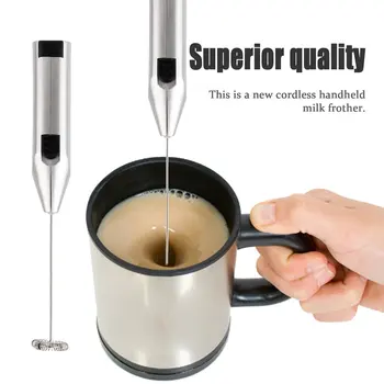 Mini Kohvi Blender Pihuarvutite Eggbeater Roostevabast Terasest, Mille USB-Laadija Cappuccino Tegija Caffe Espresso Šokolaadi