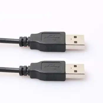 Topelt Arvuti USB pikendusjuhe 0,5 M 1M USB 2.0 Type A Male to Male Kaabel-Hi-Speed 480 mbit / s Black Line Andmete Kaablid
