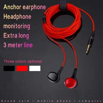 3m Pikad Juhtmed Kõrvaklappide bassiheli Ergonoomiline Järelevalve Peakomplekt Mobiiltelefoni Muusika Kõrvaklapid