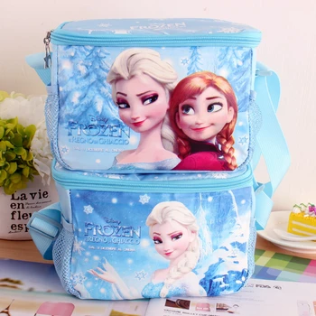 Disney Külmutatud printsess Elsa Anna Käerauad Diagonaalne Rist, Lunch Kotid Bento Kott Cartoon Toidu Isolatsioon Pakk Lunch Box lapsed