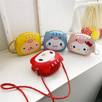 Hello Kitty Rahakott Cartoon Armas Õlakott Lapsed Sanrio Kawaii Anime Messenger Bag Mini Mündi Rahakott Fashion Tüdrukud Käekott