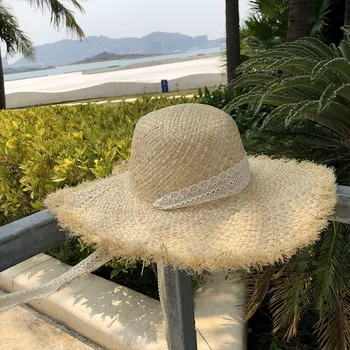Õled müts naine värviga suvel kokkupandav kalamees müts päike müts päikesekaitsetoodete rannas päikese käes müts