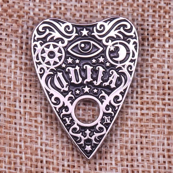 Ouija board Planchette Emailiga Pin Vaimu Halloween Badge)