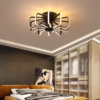 Põhjamaade led magamistuba fänn lamp, 220V 110V magamistuba fänn lamp, millel on puldiga kõrge heledus LED valgustus-tasuta tarne