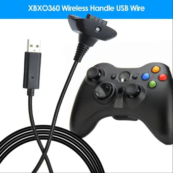 1,5 m USB laadimiskaabel Xbox 360 Juhtmevaba mängukontroller Mängida Aku Laadija Kaabel Juhe Kõrge Kvaliteediga PVC Mäng Tarvik