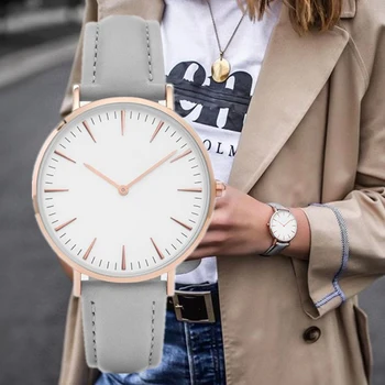 2020. aasta mood lihtne nahast daamid vaadata daamid mood casual kleit quartz watch daamid kell daamid vaadata Relojes Mujerwatch