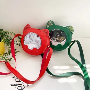 Uus Loominguline Armas Raba Mini õlakott Tüdrukud Messenger Bag Lapsed Väikesed Mänguasjad Käekott Nahast Coin Rahakotid Kingitused Lastele