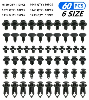 6 Suurus 60Pcs Auto Fastener Klippe Great Wall Haval Hover H3 H5, H6, H7, H8 H9 H2 Embleemi M4 Wingle 5for chery lifan