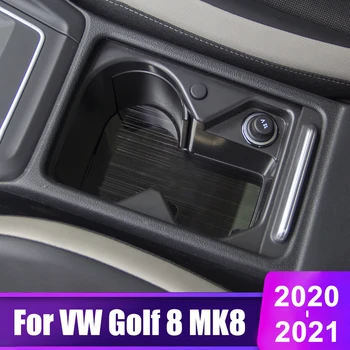 Volkswagen VW-Golf 8 MK8 2020 2021 2022 Roostevabast Terasest Auto Ees Rida topsihoidja Matt Pad Auto Stiil sisustuselemendid
