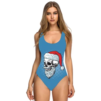 11 Värvi Skull Print Ujumistrikoo Ühes Tükis Ujuda Kulumine Naiste Jõulud Trikoo 2022 Uus Aasta Beach Outlet Daamid Naljakas Beachwear