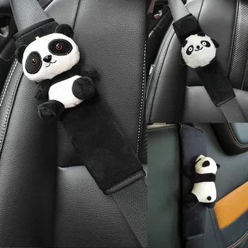 1tk Cute Cartoon Panda Loomade Auto Turvavöö Kate Turvavöö Turvavöö Padi Auto õlarihm Protector Pad Lastele/ Lapsed