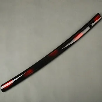 Õrn Mõõk Paigaldamise Punane & Must Värviline Puidust Saya Mantel Scabbard jaoks Samurai Mõõk Jaapani Katana Kena Kingitus SYQ16