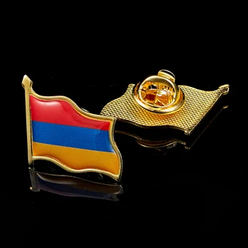 Armeenia Vabariik Emailiga Pin-Prossid Rinnamikrofon Pin-Märgid Riided, Kott, Ehted Kingitus Kohandatud