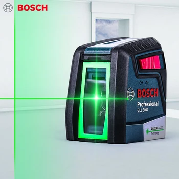 Bosch GLL30G Roheline Tuli Laser Tasandil Kahes suunas Automaatne Horisontaalne Vertikaalne Risti-Line Laserid Tasandil Füüsilisest tasandamine Ehitus