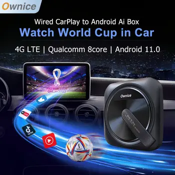 Ownice android carplay ai-box mini wireless auto adapter netflix SMART TV Raadio Universal jaoks VW Reisi Arteon Bora Magotan