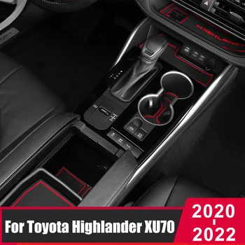 Toyota Highlander Kluger XU70 2020 2021 2022 Anti-Slip Värava Ava Cup Matid Ukse Groove Pad Interjöör Auto-styling Tarvikud