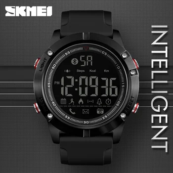 SKMEI Sport Bluetooth Digital Käekellad Mood Smart Watch Mehed Pedometer Kalorite Remote Kaamera LED Sõjalise Kellad Relogio