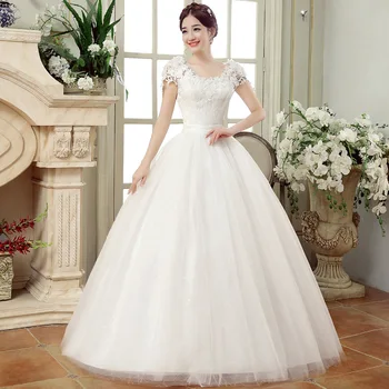 Klassikaline Lille Pulm Kleit Magus Valgus Pulmakleit Elegantne Palli Kleit Printsess Pluss Suurus Vestido De Noiva