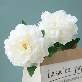 60cm kõrgus 2 pea läbimõõt 15 cm kunstlik roos lill kõrge kvaliteediga võltsitud lill pulmapidu Pidulik home decor ikebana