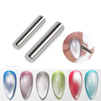 1 Tk Silindriline Magnet Stick 5D Nail Art Spar UV Gel Cat ' s Eye Effect Maniküür Vahend Multi-function DIY Panicure Magnetiga Tööriistad