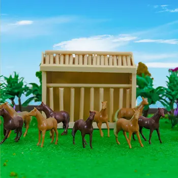 1:64 Mudel Hobune, mis käsitleb Põllumajandusettevõtete Jaoks Maastiku Raudtee Paigutus