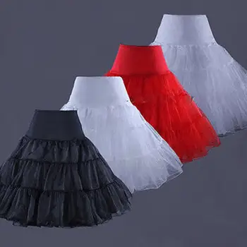 Must, Punane või Valge Lolita Alusseelikud Tüdruk, Naine, Lühike Underskirt Crinoline Petit Mantel Peticoat Pettycoat