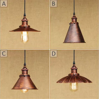 Edison Lamp Loft Vintage Tööstus-Retro Ripats Lamp E27 Valguse Omanik Lamparas Colgantes Peatamise Valgusti Maamees Valgustus