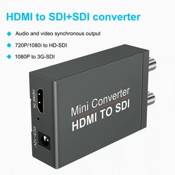 HDMI SDI Converter Dual SDI video adapter converter 1080 automaatne audio formaadis tuvastamise funktsiooni, mis sobivad kaamerad