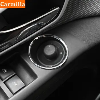 Carmilla 1tk ABS Plastikust Rearview Mirror Reguleerige Lüliti Nupp Paneeli Ringi Sisekujundus Kleebise jaoks Chevrolet Cruze Sedaan 2009 - 2015