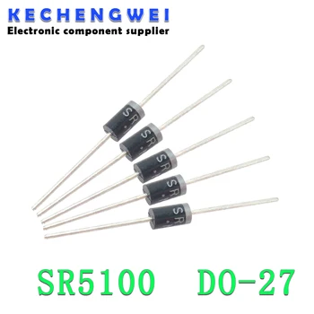 20PCS schottky diood SR5100 5A/ 100V EI -27 SB5100