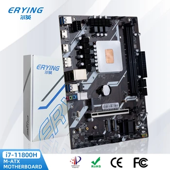 ERYING DIY Gaming PC Emaplaadi koos Pardal CPU i7-11800H SRKT3(NO ES) 2.3 GHz 8C16T Emaplaadi Alternatiiv i5-12400 i7-10700