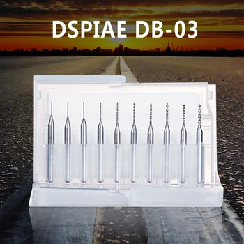 DSPIAE DB-03 Drill Bit 0.3-1.2 mm Volfram Terase Combo Set Mudel Vahend Kiip Käsi Tööriist Hobi Aksessuaar 10tk/set