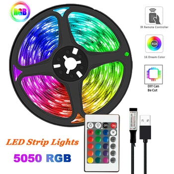 DC5V LED Valgus USB-SMD5050 LED Tuled Paindlik, 1-5M Lint Lint RGB-TV Töölaua Ekraani Taustvalgustuse Diode Lamp Tuba Decor