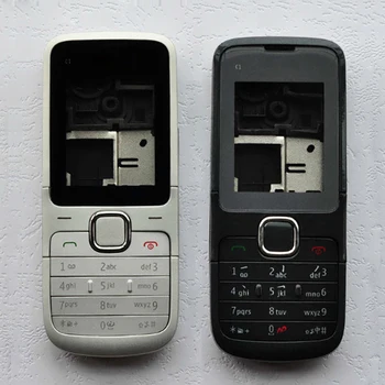 ZUGZUC Uus Nokia C1-01 Full kogu korpuse tagakaas+Lähis Raam+Klaviatuur+Logo