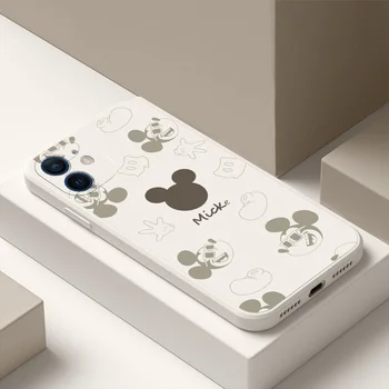 Miki Hiir Anime Huvitav Telefon Case For iPhone 11 12 13 14 Pro MAX 12 13 Mini X XS XR Max 6 7 8 14 Pluss Pehme Luksus Kate